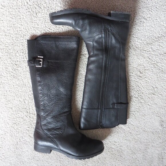 Rockport hydro shield Fur Womens Waterproof Knee High Winter Boots Size 9 #75550 - Picture 1 of 11